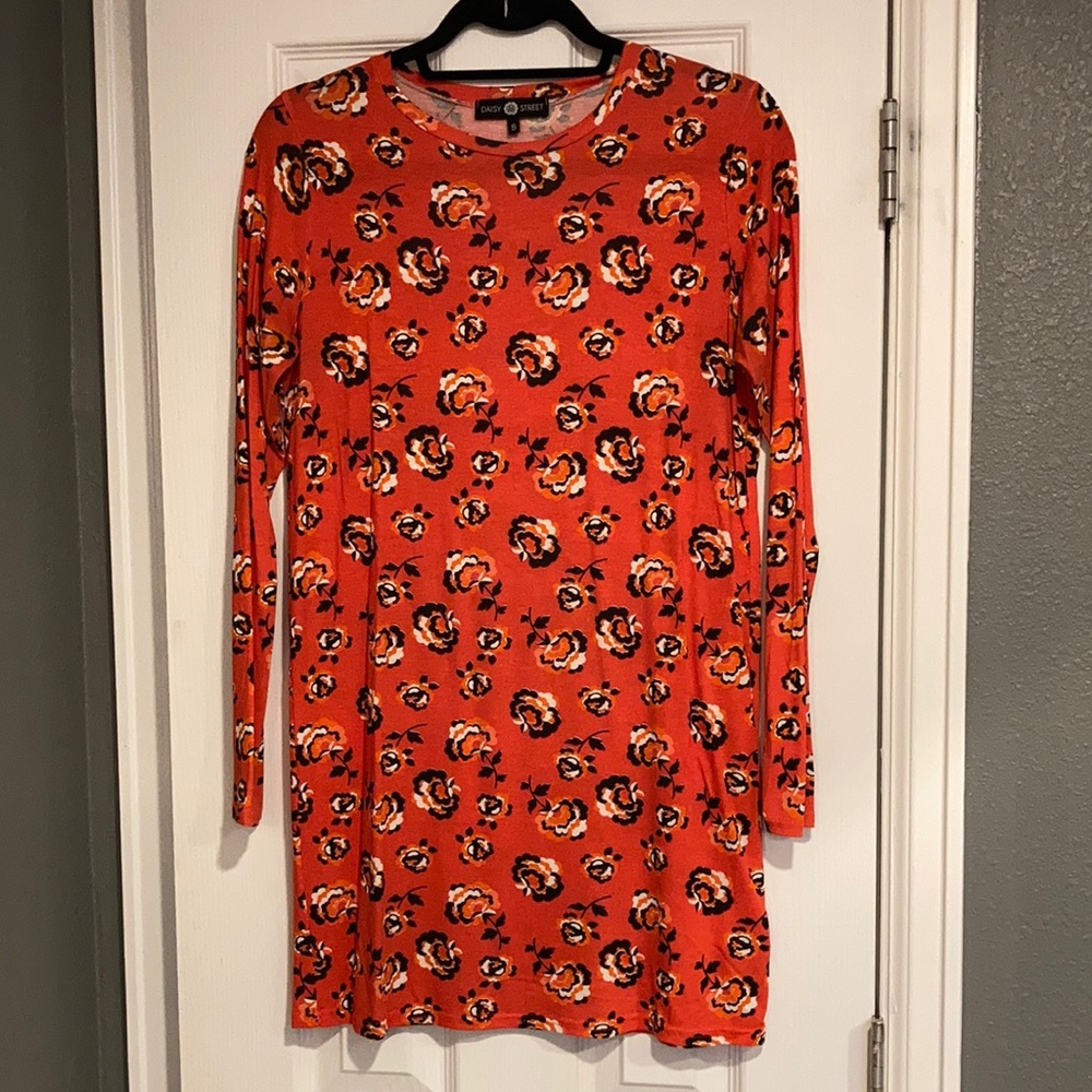 Orange Floral tunic / dress 8